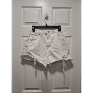 Levi's High Waisted Mom Shorts Relaxed Women’s‎ W29 White MSRP $50 Pristine